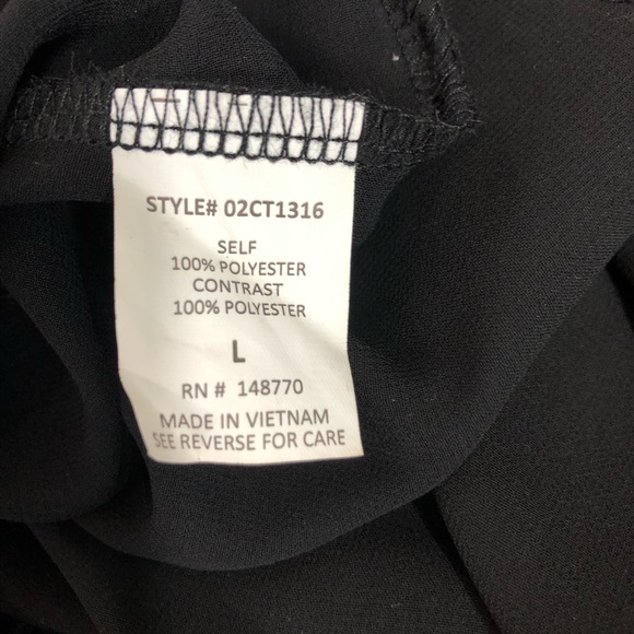 Siena Sky Strappy Floral Tank L Black Brown - Picture 4 of 4